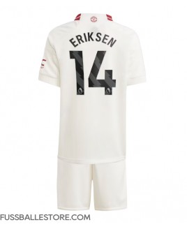 Günstige Manchester United Christian Eriksen #14 3rd trikot Kinder 2023-24 Kurzarm (+ Kurze Hosen)